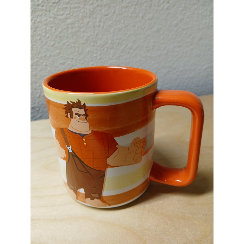 Disney Parks Wreck It Ralph Mug Orange Ceramic Cup No One I'd Rather Be NEW